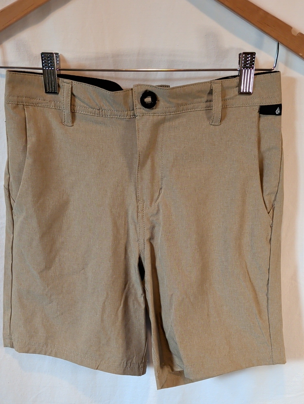 Volcom Tan 14Y Frickin Cross Shred Static Shorts